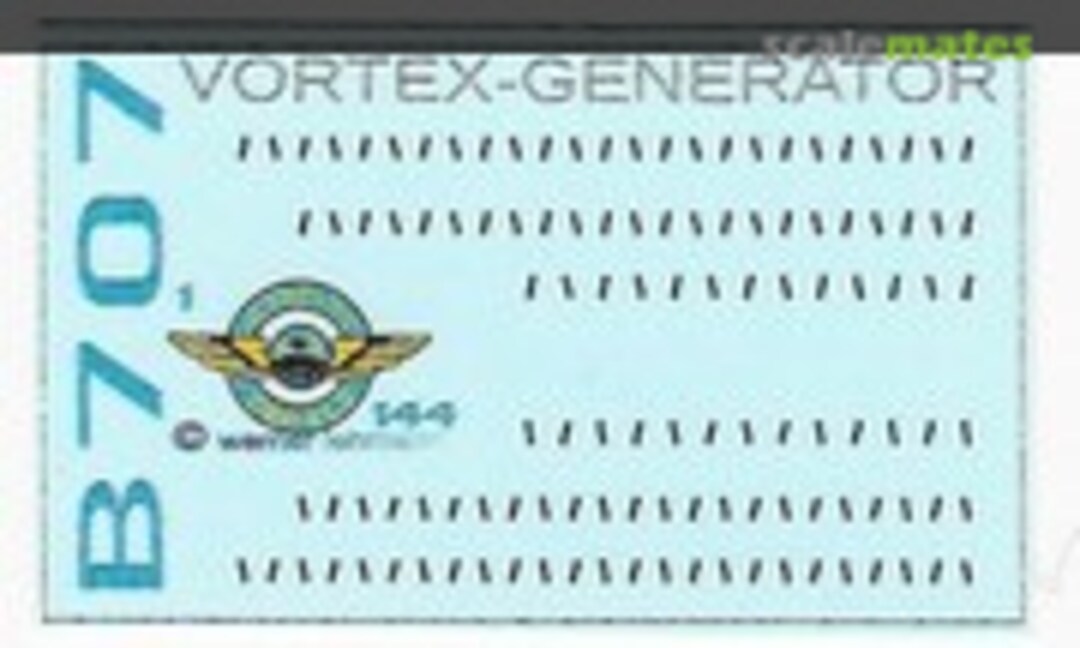 1:144 3D VORTEX GENERATOR B707 (Authentic-Airliner-Decals D144-2-1) D144-2-1