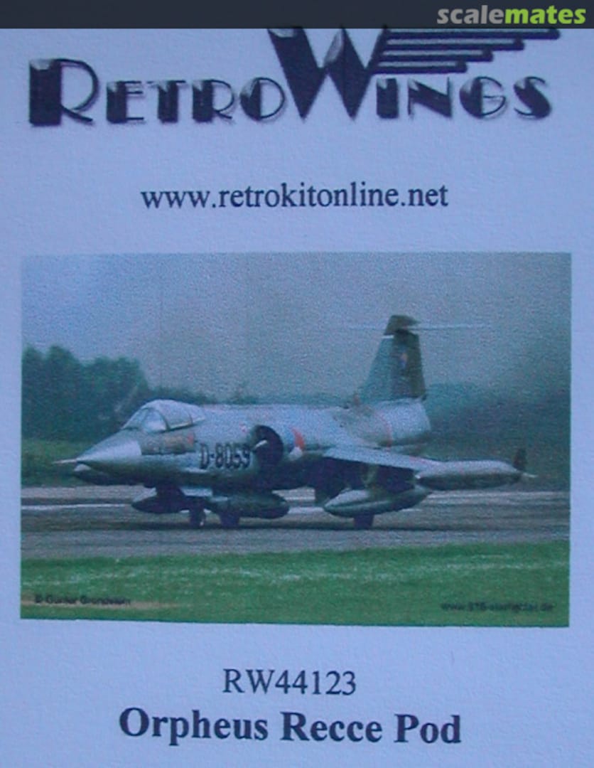 Boxart Orpheus Recce Pod RW44123 RetroWings Boxart Orpheus Recce Pod RW44123 RetroWings