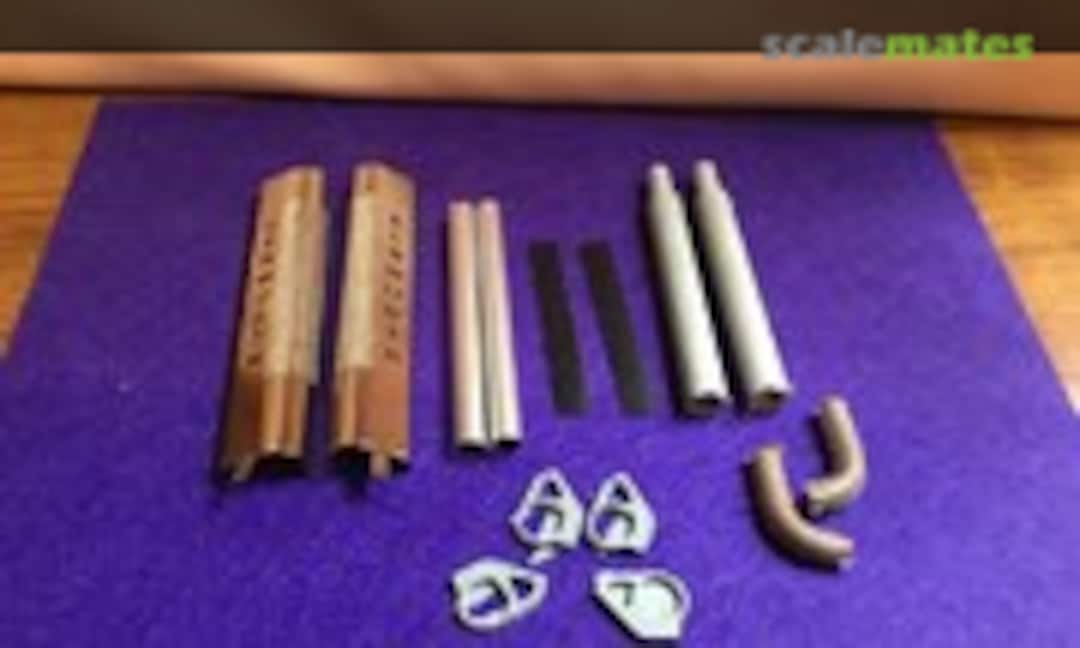 1:25 Kenworth Exhaust Shields (pair) (Auslowe Model Accessories EX1) EX1