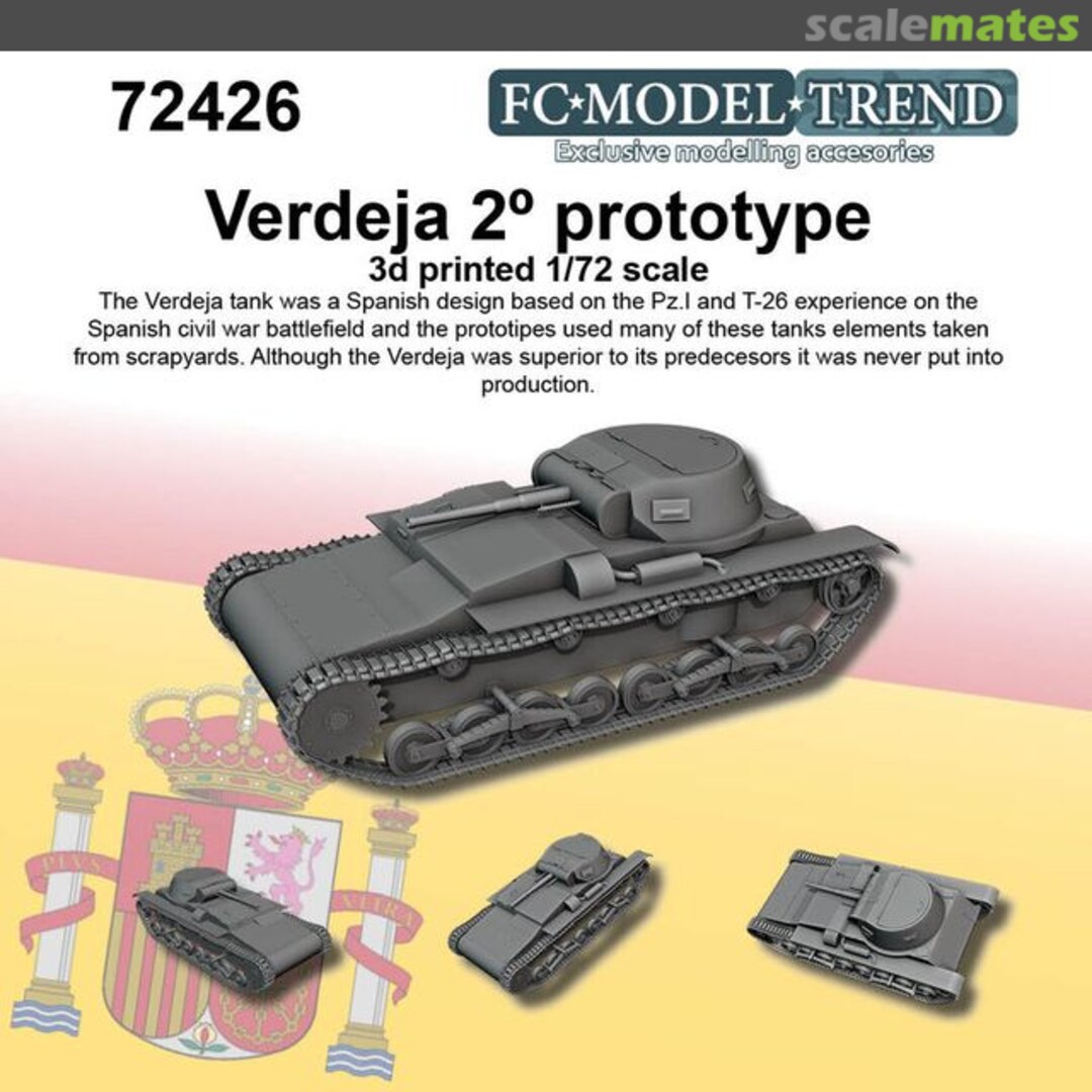 Boxart Verdeja tank 2nd prototype 72426 FC Model Trend Boxart Verdeja tank 2nd prototype 72426 FC Model Trend