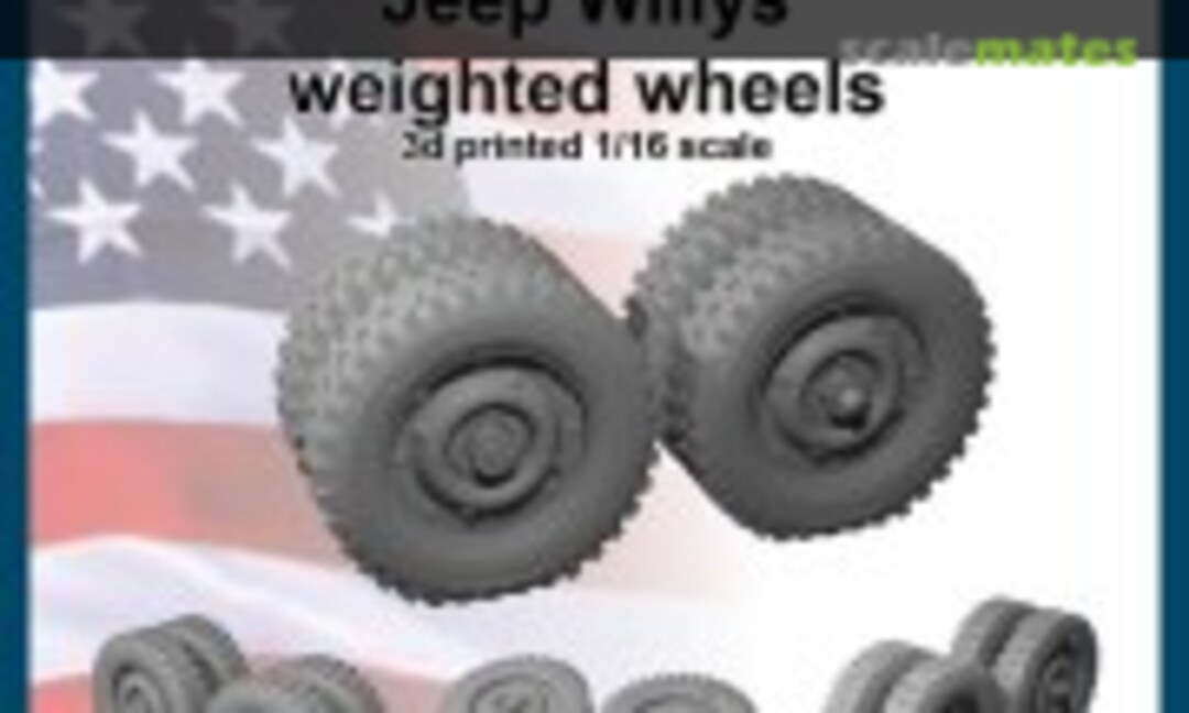 1:16 Jeep weighted wheels (FC Model Trend 16508) 16508
