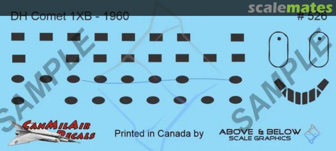 Boxart DeHavilland DH-106 Mk.1A & Mk.1XB Comet 526 Above & Below Graphics Boxart DeHavilland DH-106 Mk.1A & Mk.1XB Comet 526 Above & Below Graphics