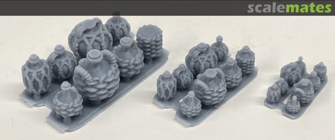 Boxart Demijohns - 8 types - 8 pieces 43090104 EMP3d Boxart Demijohns - 8 types - 8 pieces 43090104 EMP3d