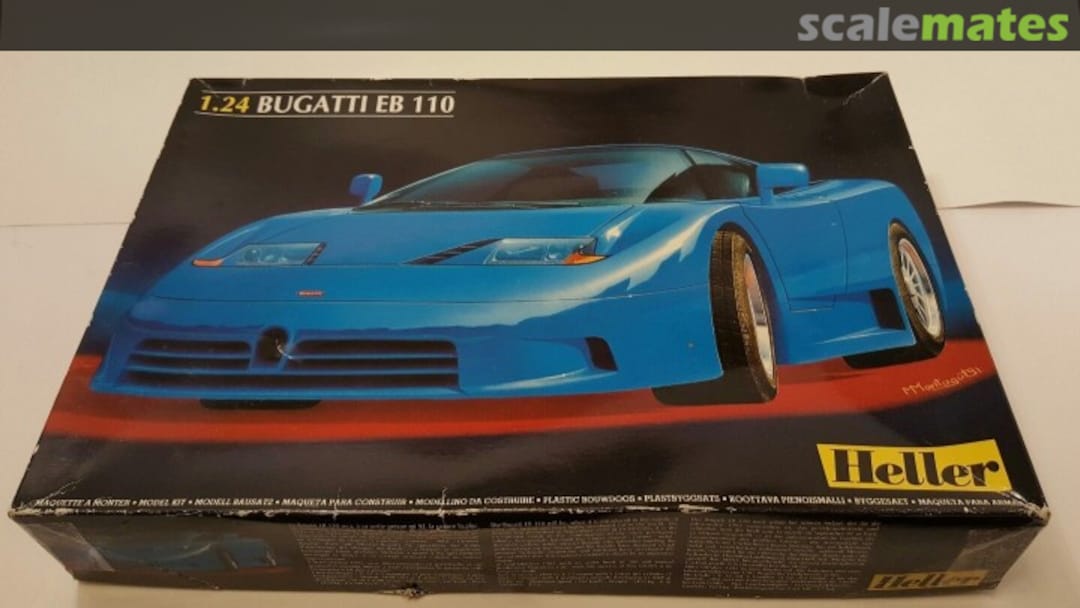 Boxart Bugatti EB 110 80738 Heller Boxart Bugatti EB 110 80738 Heller
