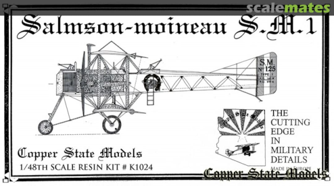 Boxart Salmson Moineau S.M.1 K1024 Copper State Models Boxart Salmson Moineau S.M.1 K1024 Copper State Models