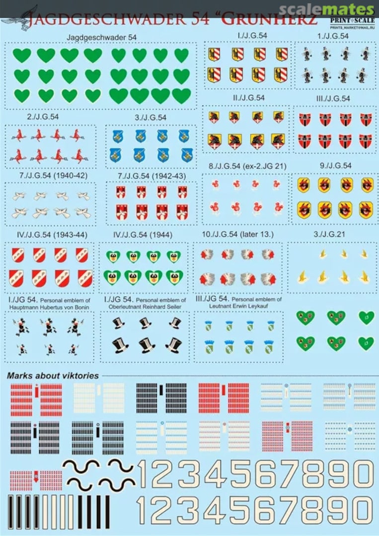 Boxart Jagdgeschwader 54 "Gruenherz" 72-020 Print Scale Boxart Jagdgeschwader 54 "Gruenherz" 72-020 Print Scale