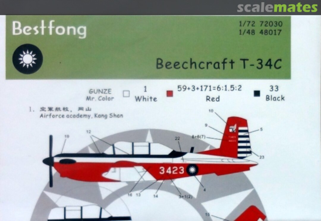 Boxart Beechcraft T-34C 72030 Bestfong Boxart Beechcraft T-34C 72030 Bestfong