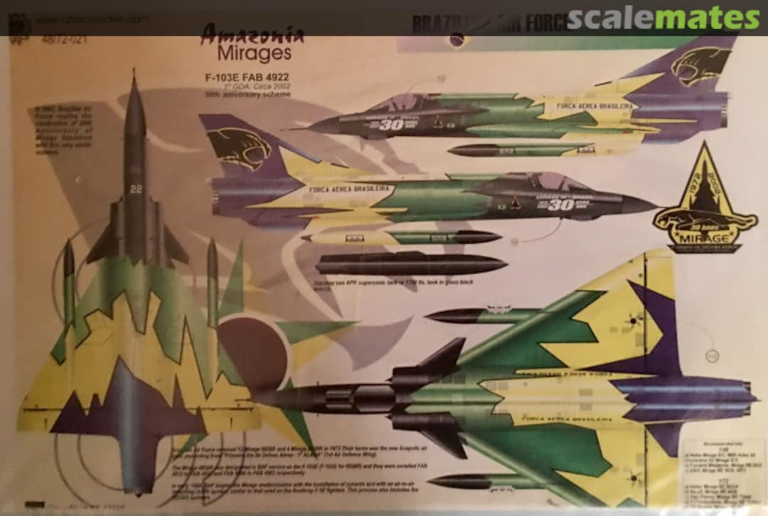 Boxart Amazonia Mirages 48/72-021 Aztec Models Boxart Amazonia Mirages 48/72-021 Aztec Models