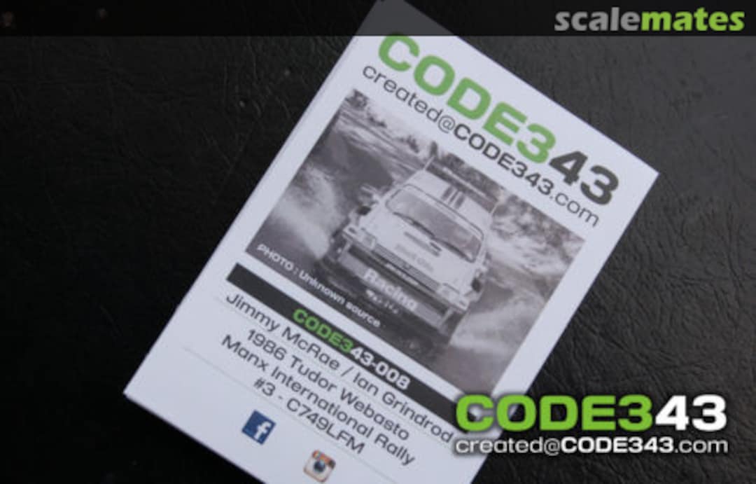 Boxart MG Metro 6R4 (C749 LFM) "Rothmans" 008 CODE343