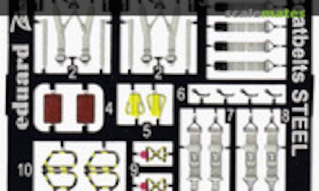 1:48 OV-10D+ seatbelts STEEL (Eduard FE1265)