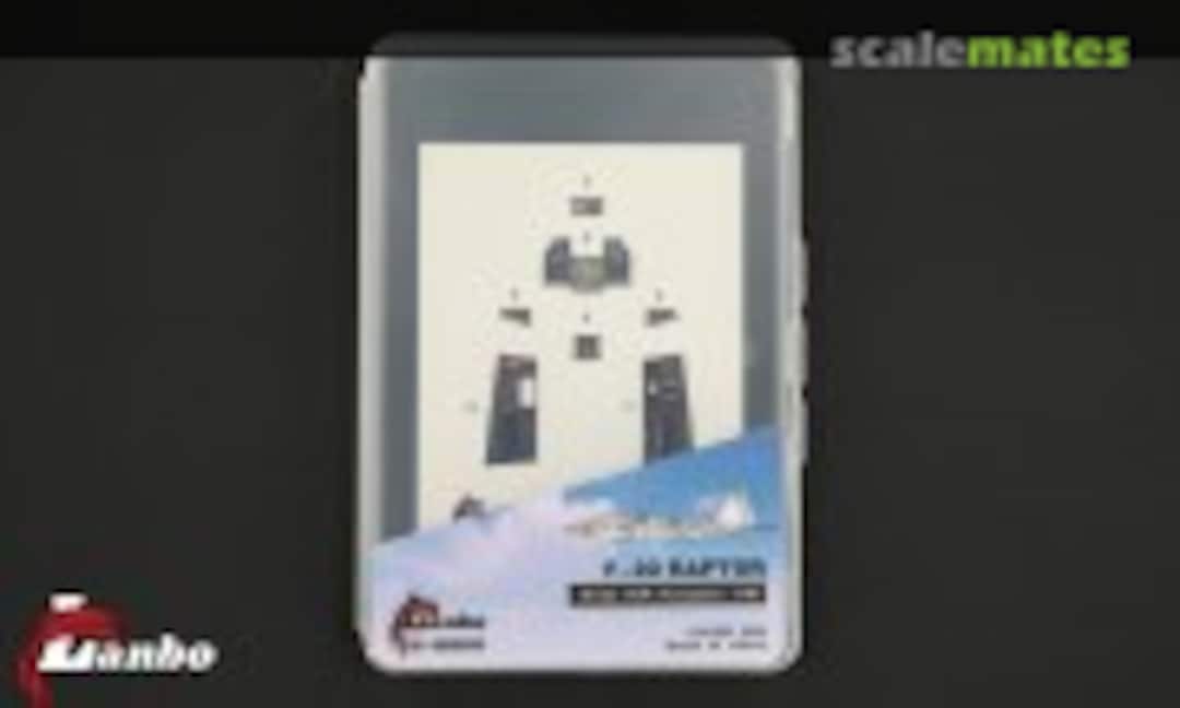 1:48 F-22 Raptor interior 3D decals (Lanbo Models 48122)