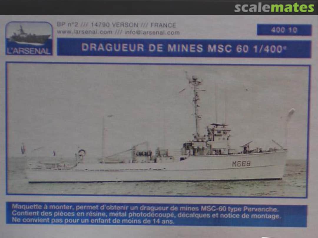 Boxart Dragueur de Mines MSC 60 400 10 L'Arsenal Boxart Dragueur de Mines MSC 60 400 10 L'Arsenal
