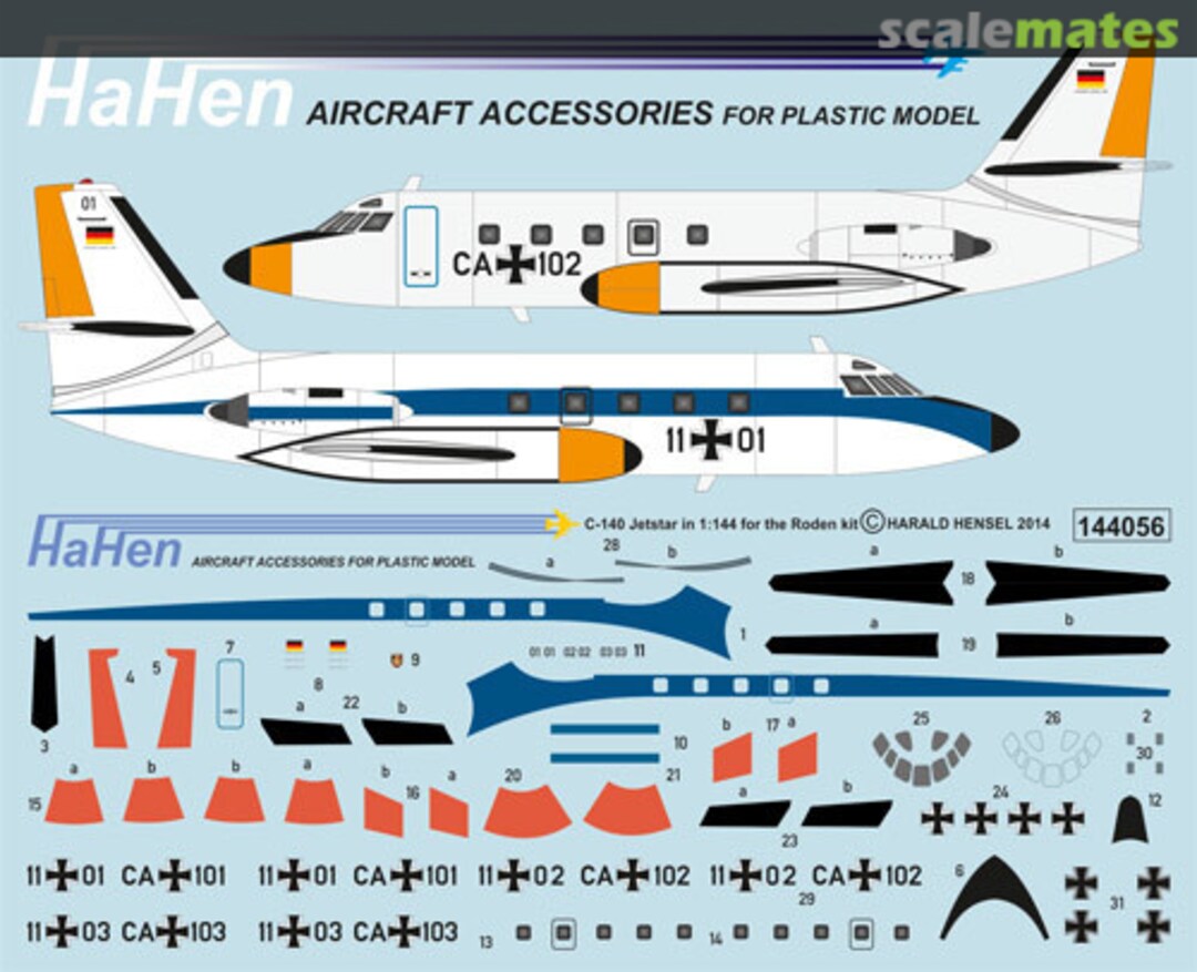 Boxart Lockheed L- 1329 C-140A JetStar 144056 HaHen Boxart Lockheed L- 1329 C-140A JetStar 144056 HaHen