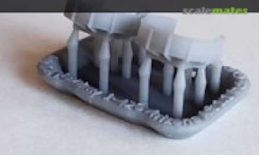 1:429 USS Arizona BB-39 and USS Pennsylvania BB-38 Aft 1.1 inch Gun Tubs (Model Monkey 426-BB39 1.1in tubs) 426-BB39 1.1in tubs