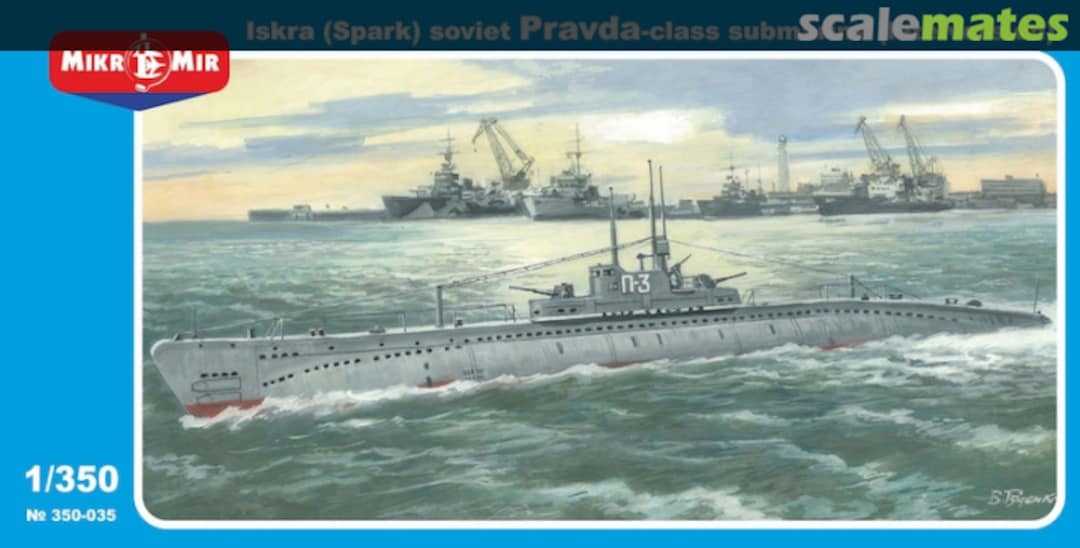 Boxart Pravda Class Submarine - P3 Iskra (Spark) 350-035 MikroMir