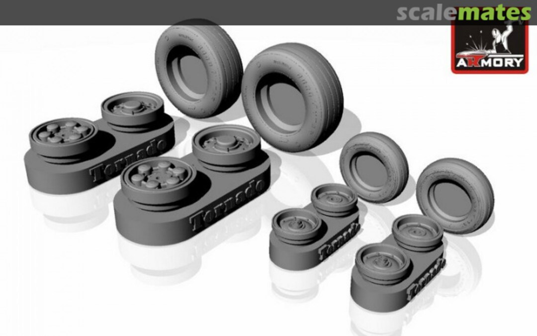 Boxart Panavia Tornado wheels, w/ tires type b AW48501B Armory Boxart Panavia Tornado wheels, w/ tires type b AW48501B Armory