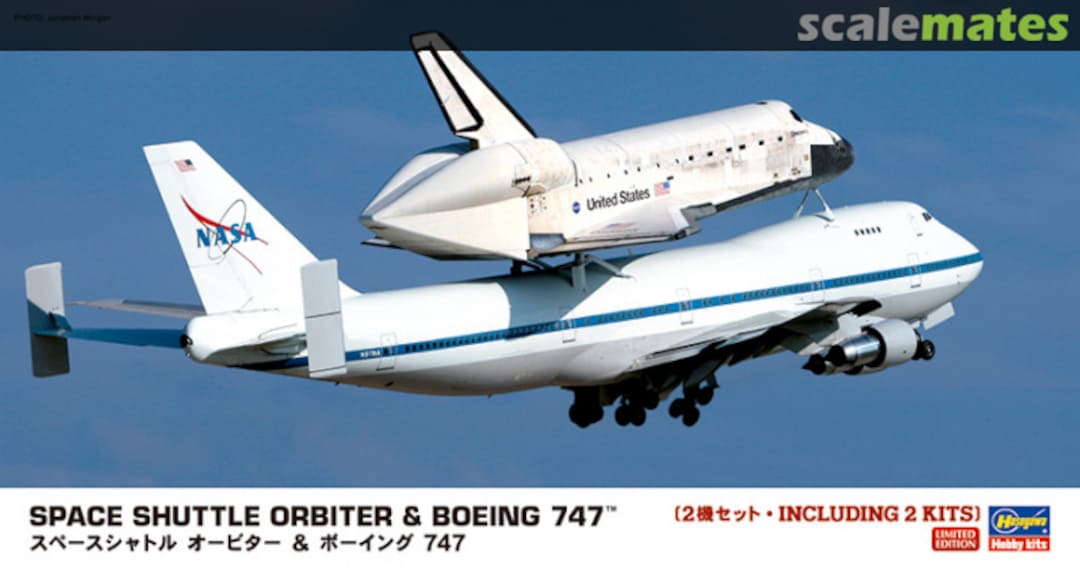 Boxart Space Shuttle Orbiter & Boeing 747 10680 Hasegawa Boxart Space Shuttle Orbiter & Boeing 747 10680 Hasegawa