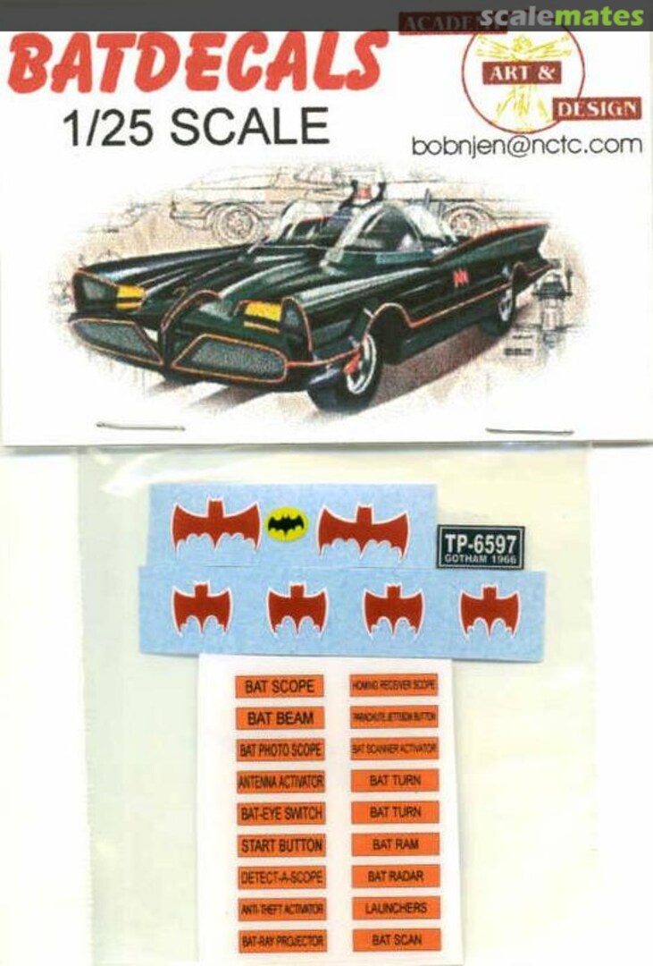 Boxart Batmobile Decals  Academy Art & Design