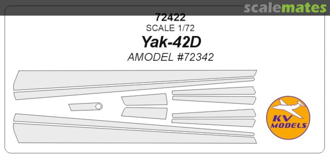 Boxart Yak-42D (Anti-icing surfaces masks) 72422 KV Models Boxart Yak-42D (Anti-icing surfaces masks) 72422 KV Models