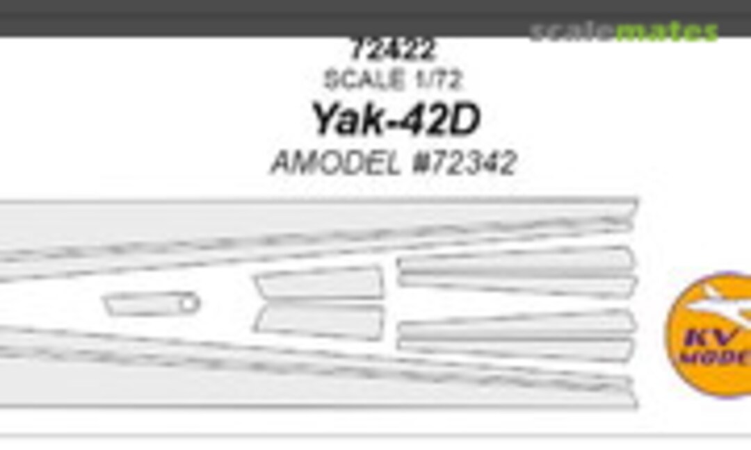 1:72 Yak-42D (Anti-icing surfaces masks) (KV Models 72422) 72422