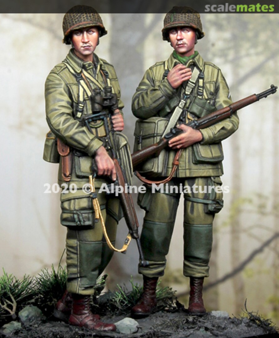 Boxart US 101st Airborne Set #2 (2 Figures) 35277 Alpine Miniatures Boxart US 101st Airborne Set #2 (2 Figures) 35277 Alpine Miniatures