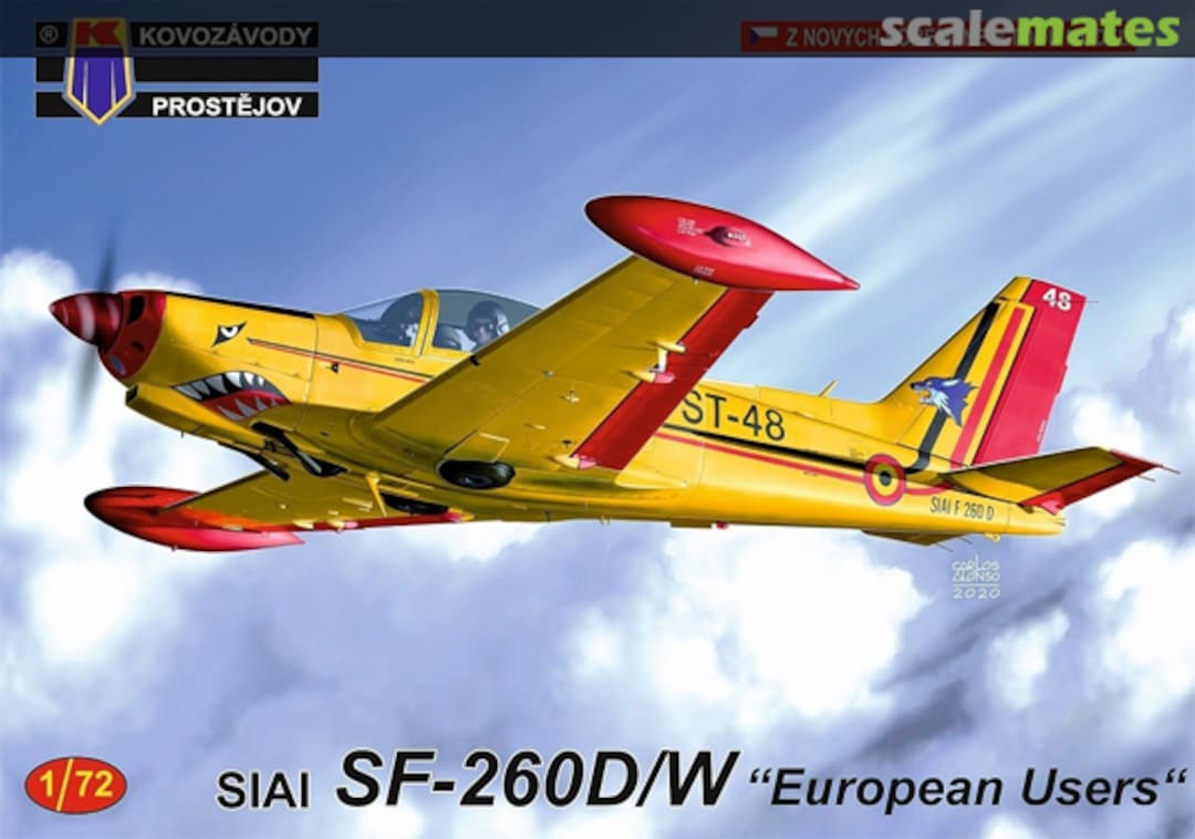 Boxart SIAI SF-260D/W "European users" KPM0212 Kovozávody Prostějov Boxart SIAI SF-260D/W "European users" KPM0212 Kovozávody Prostějov