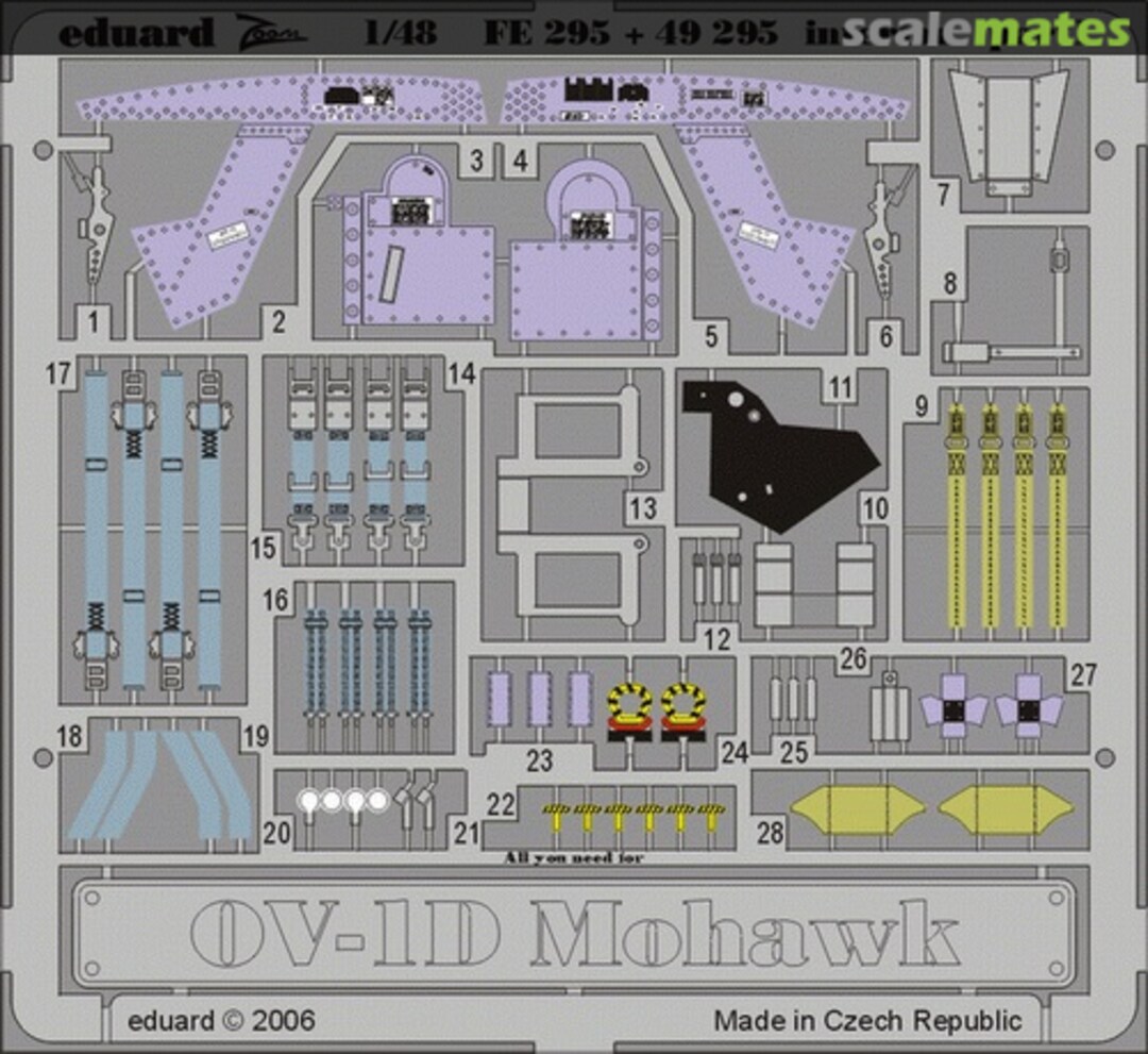 Boxart OV-1D Mohawk interior FE295 Eduard