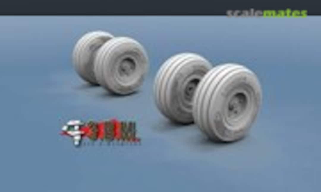 1:32 AH-1G Cobra transport wheels (E.V.M. RS 32001) RS 32001