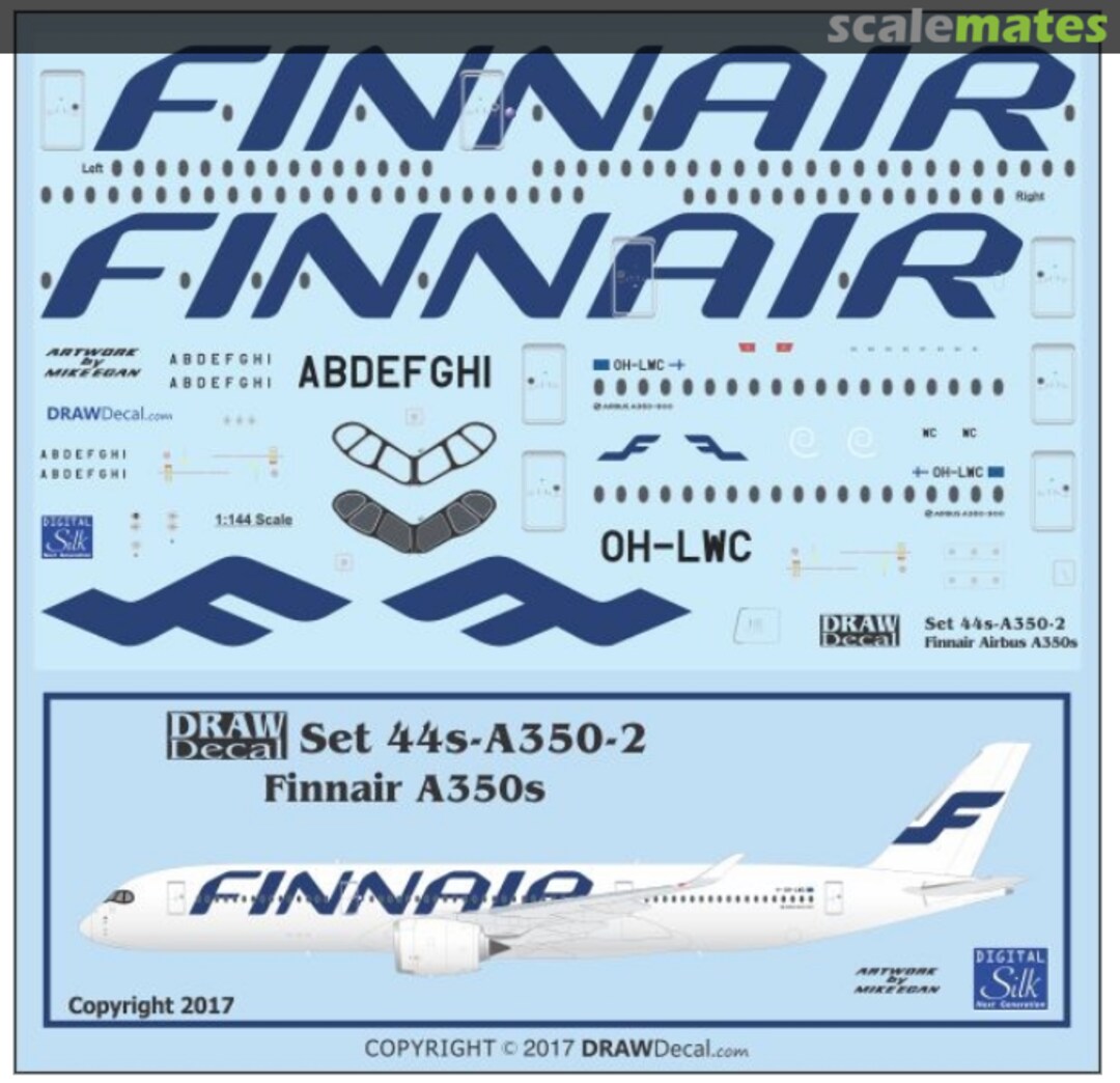 Boxart Finnair Airbus A350-900s 44s-A350-2 Draw Decal Boxart Finnair Airbus A350-900s 44s-A350-2 Draw Decal