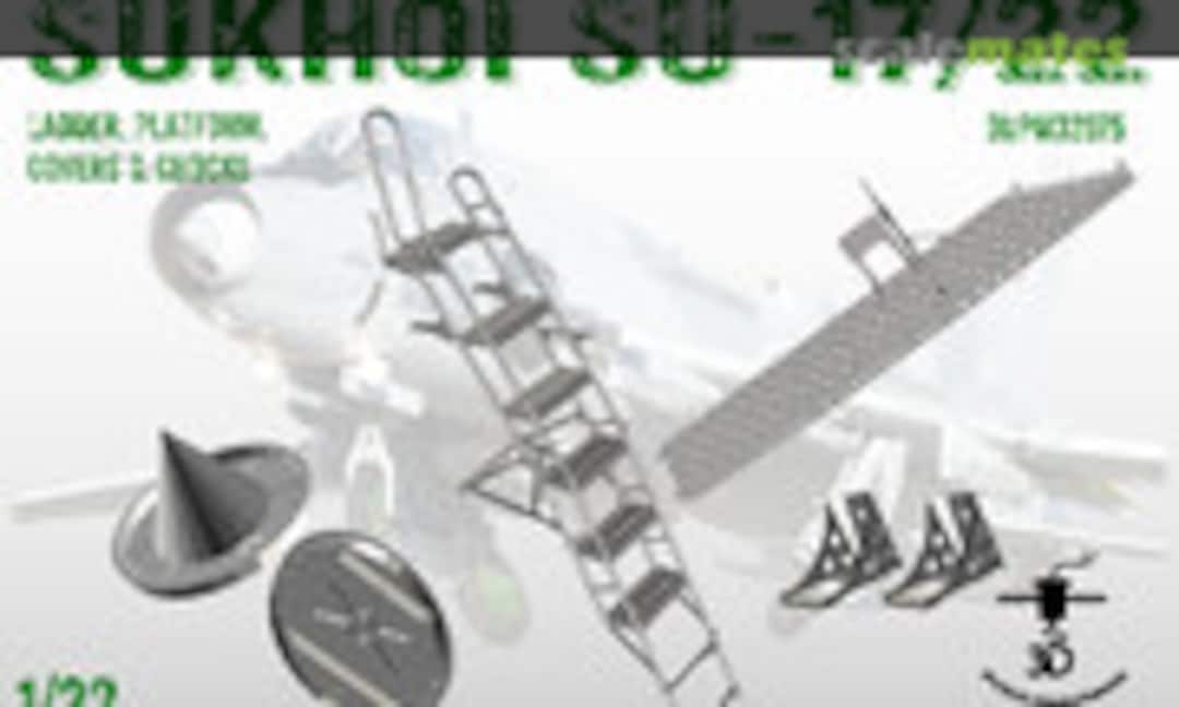 1:32 Sukhoi Su-17/22 Ladder, Platform, Covers & Chocks (3D Print Mayhem 3DPM32075) 3DPM32075