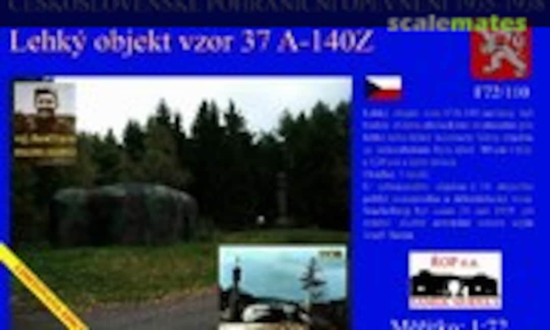 1:72 Lehký objekt vzor 37 A-140Z (ROP o.s. Samek Models F72/110)