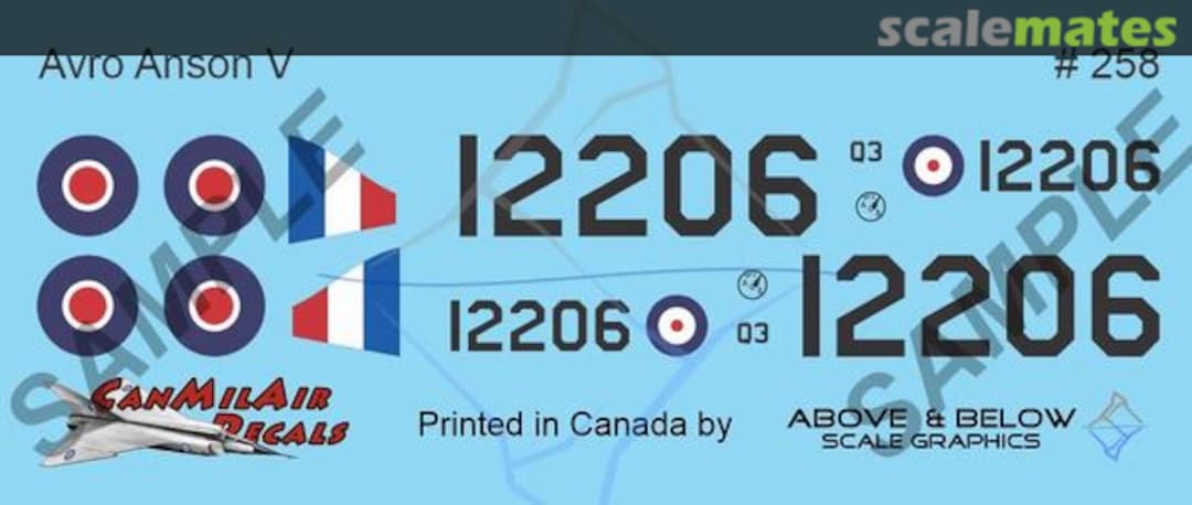 Boxart Avro Anson V 258 Above & Below Graphics
