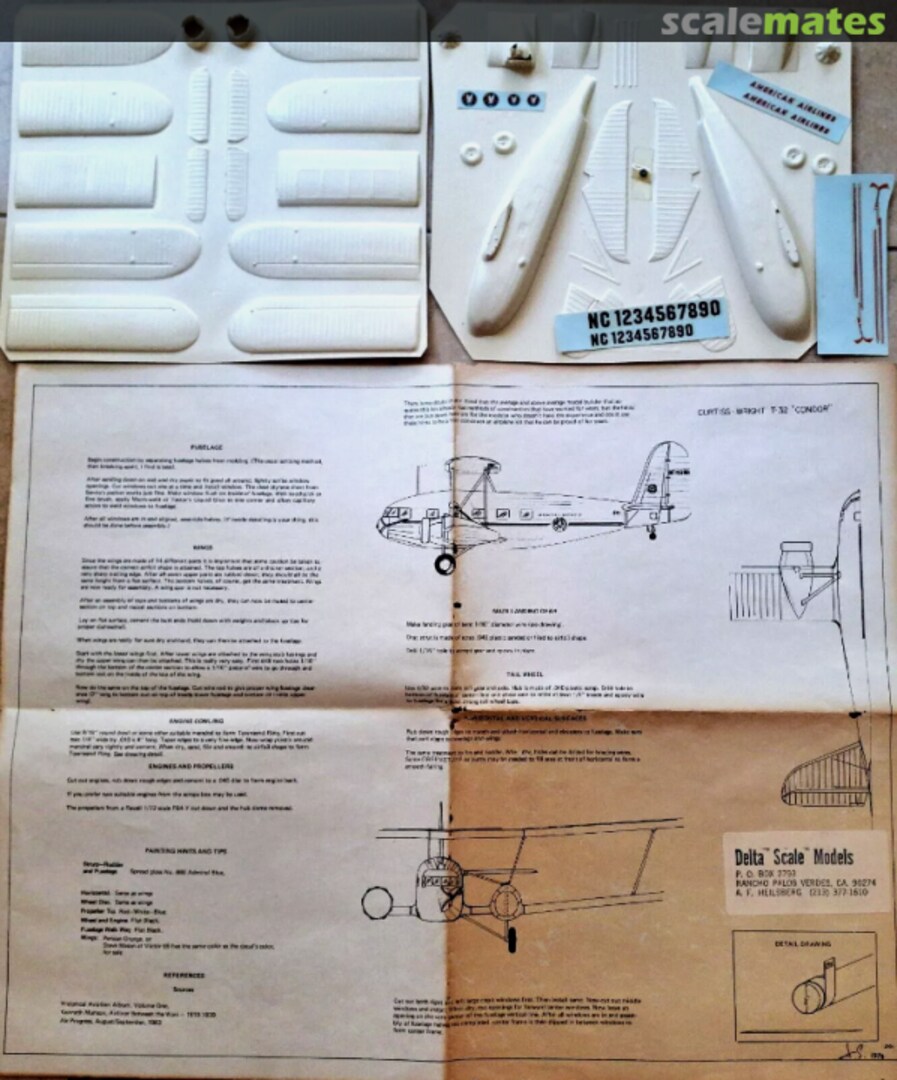Contents Curtiss-Wright 'Condor' Delta Scale Models Contents Curtiss-Wright 'Condor' Delta Scale Models