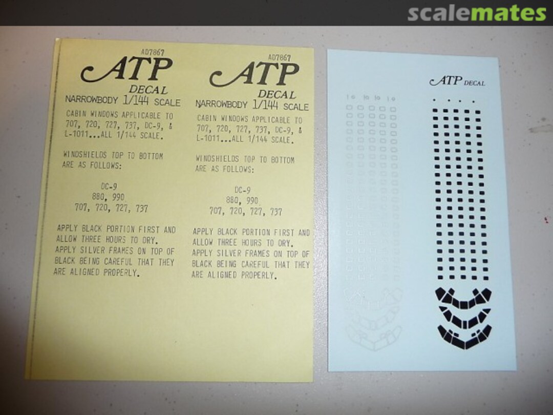 Boxart Narrowbody Windows & Windscreens - DC-9, CV-880/990, 707/720/727/737 AD7867 ATP Airliners America Boxart Narrowbody Windows & Windscreens - DC-9, CV-880/990, 707/720/727/737 AD7867 ATP Airliners America