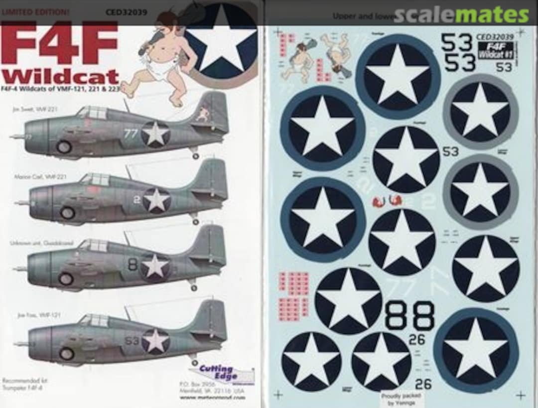Boxart F4F Wildcat Nr.1 CED32039 Cutting Edge Modelworks Boxart F4F Wildcat Nr.1 CED32039 Cutting Edge Modelworks