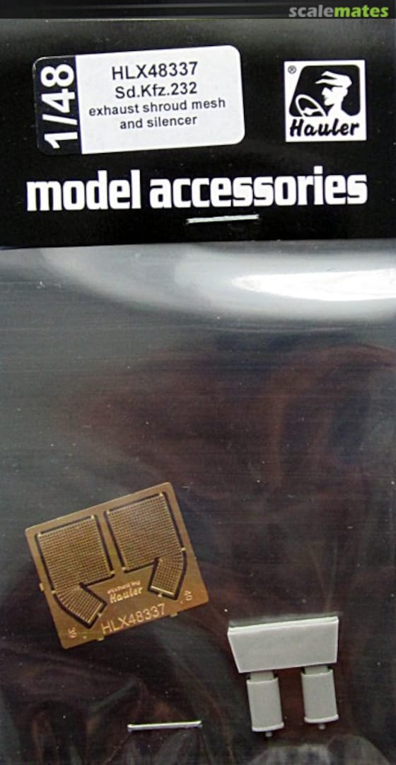 Boxart Sd.Kfz.232 exhaust shroud mesh and silencer HLX48337 Hauler Boxart Sd.Kfz.232 exhaust shroud mesh and silencer HLX48337 Hauler