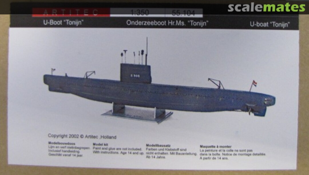 Boxart U-Boot Tonijn 55.104 Artitec Boxart U-Boot Tonijn 55.104 Artitec