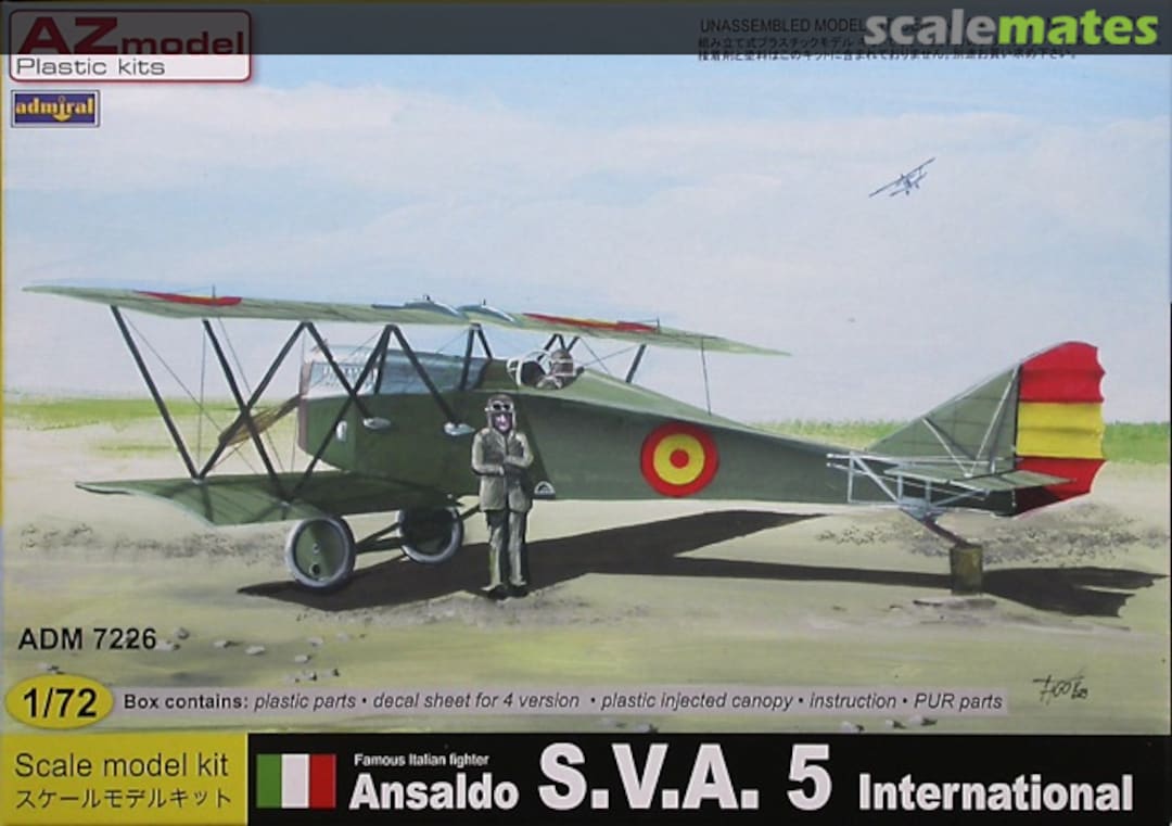 Boxart Ansaldo S.V.A. 5 ADM7226 Admiral Boxart Ansaldo S.V.A. 5 ADM7226 Admiral
