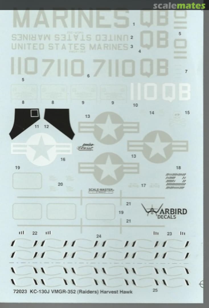 Boxart KC-130J Hercules VMGR-352 (Raiders) Harvest Hawk 72023 Warbird Decals Boxart KC-130J Hercules VMGR-352 (Raiders) Harvest Hawk 72023 Warbird Decals