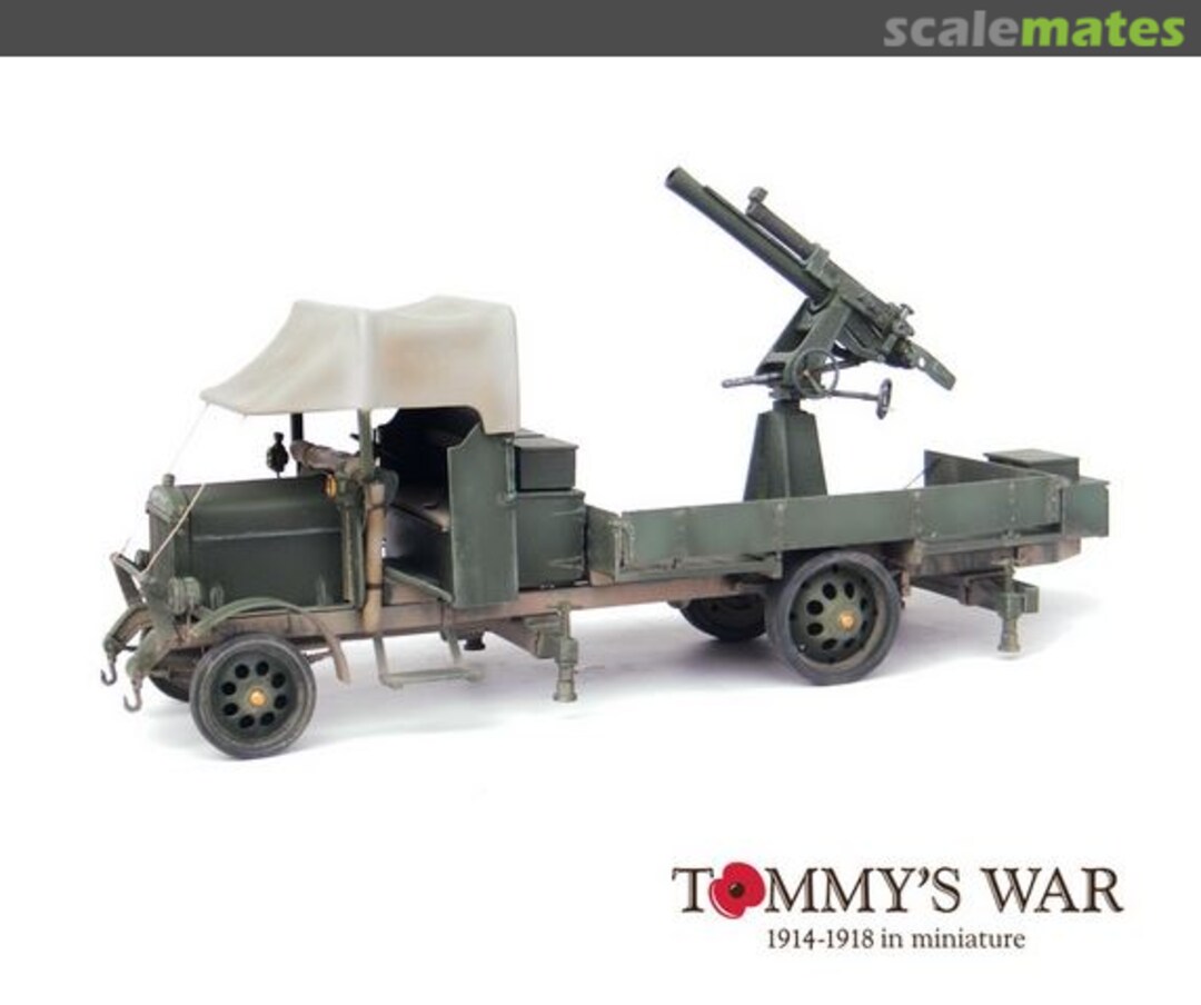 Boxart Thornycroft Type J (18 pounder anti-aircraft variant) TW54E09 Tommy's War Boxart Thornycroft Type J (18 pounder anti-aircraft variant) TW54E09 Tommy's War