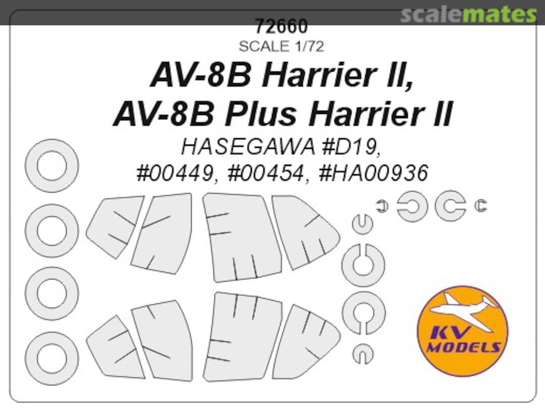 Boxart AV-8B Harrier II / Harrier II Plus 72660 KV Models