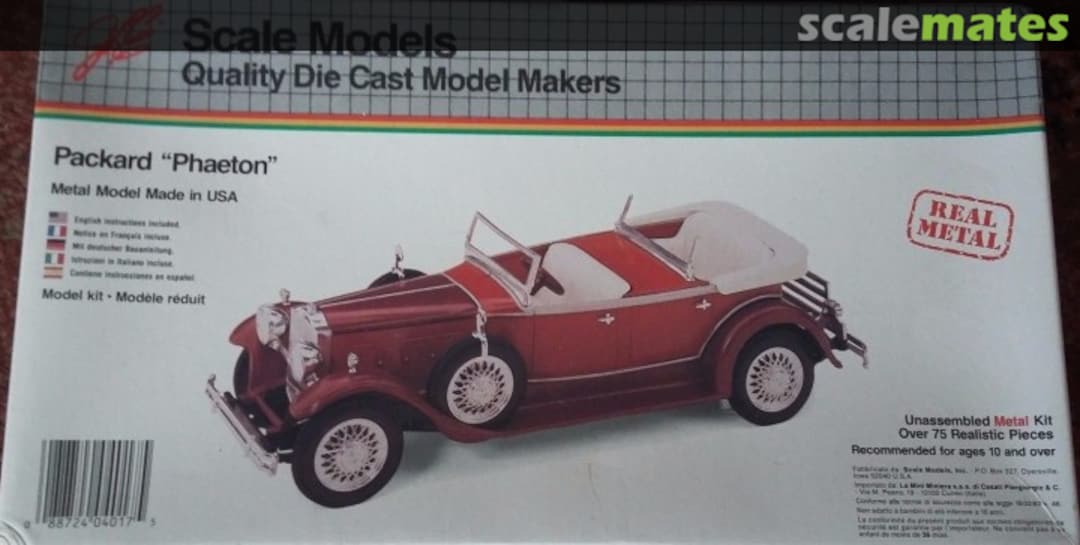 Boxart Packard "Phaeton" 4017 JLE Scale Models Boxart Packard "Phaeton" 4017 JLE Scale Models