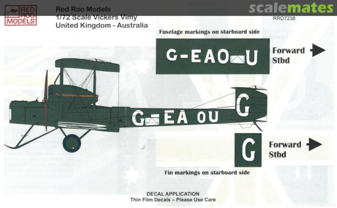 Boxart Vickers Vimy RRD7238 Red Roo Models Boxart Vickers Vimy RRD7238 Red Roo Models