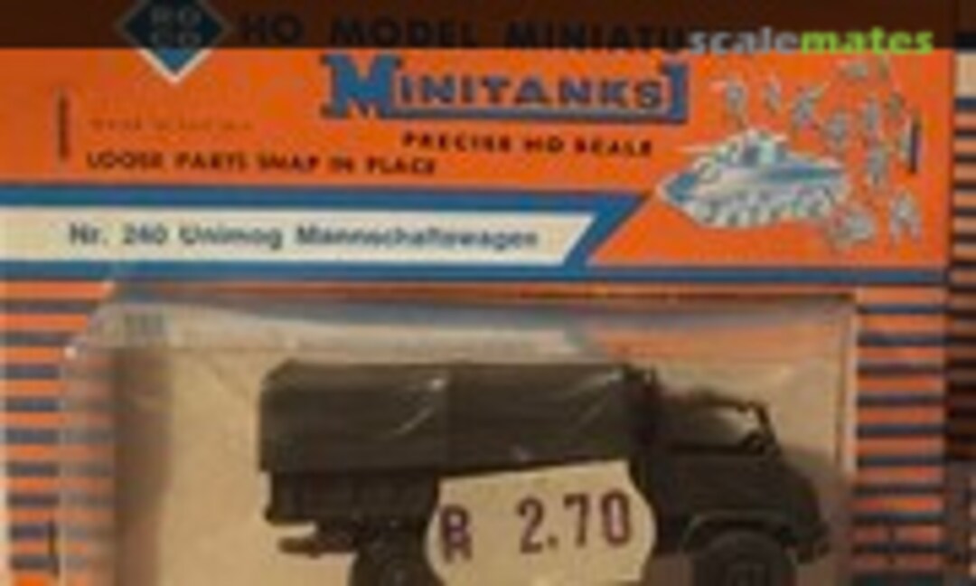 1:87 Unimog Personnel Truck/Mannschaftswagen (Roco Minitanks Z-240)