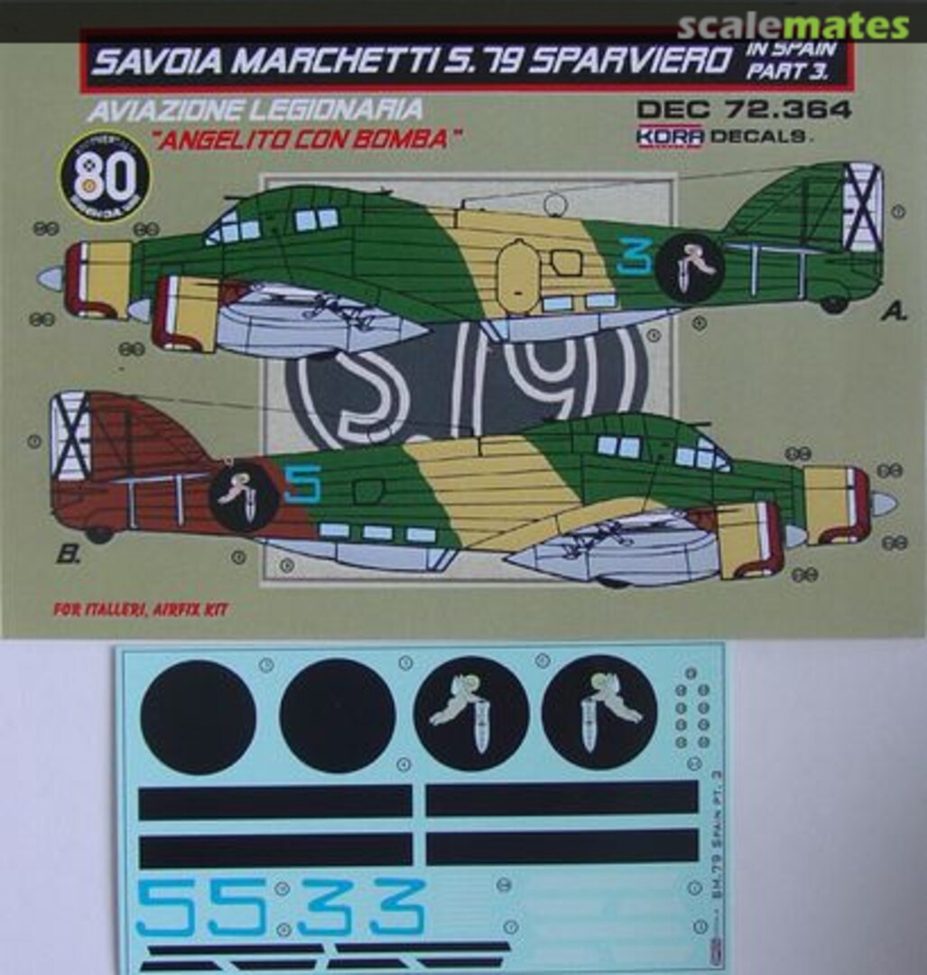 Boxart Savoia Marchetti S.79 Sparviero DEC72364 Kora Models Boxart Savoia Marchetti S.79 Sparviero DEC72364 Kora Models
