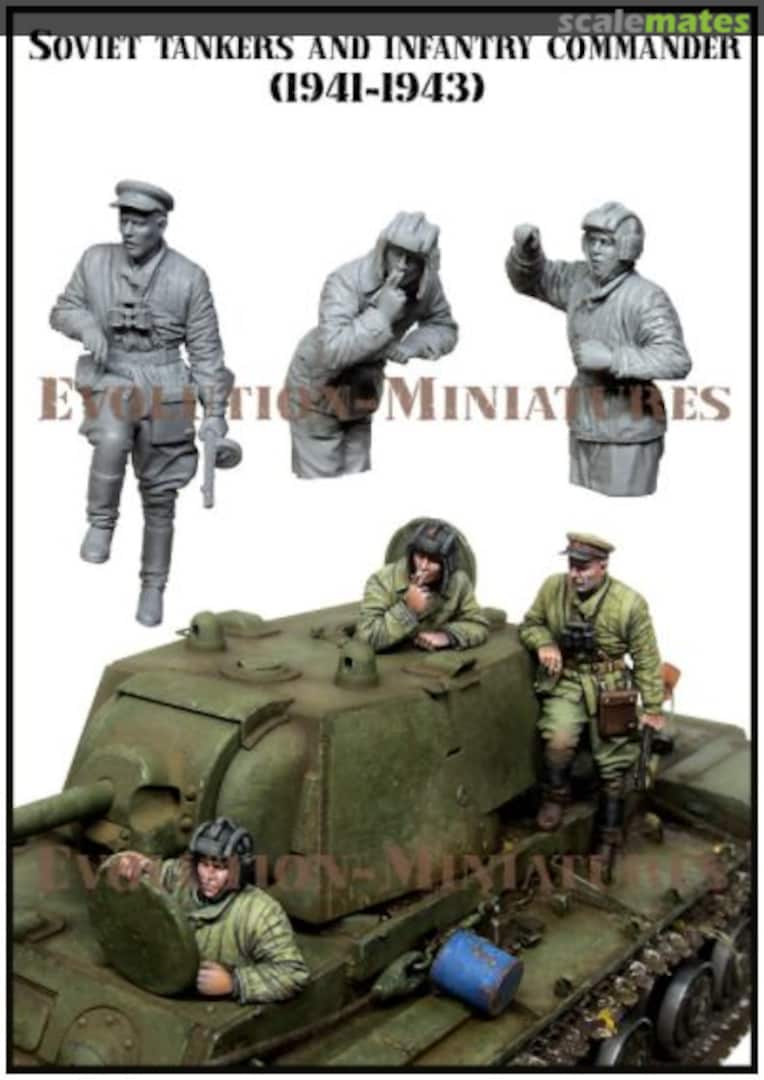 Boxart Soviet Tankers & Infantry Commander, 1941-1943 EM-35208 Evolution Miniatures
