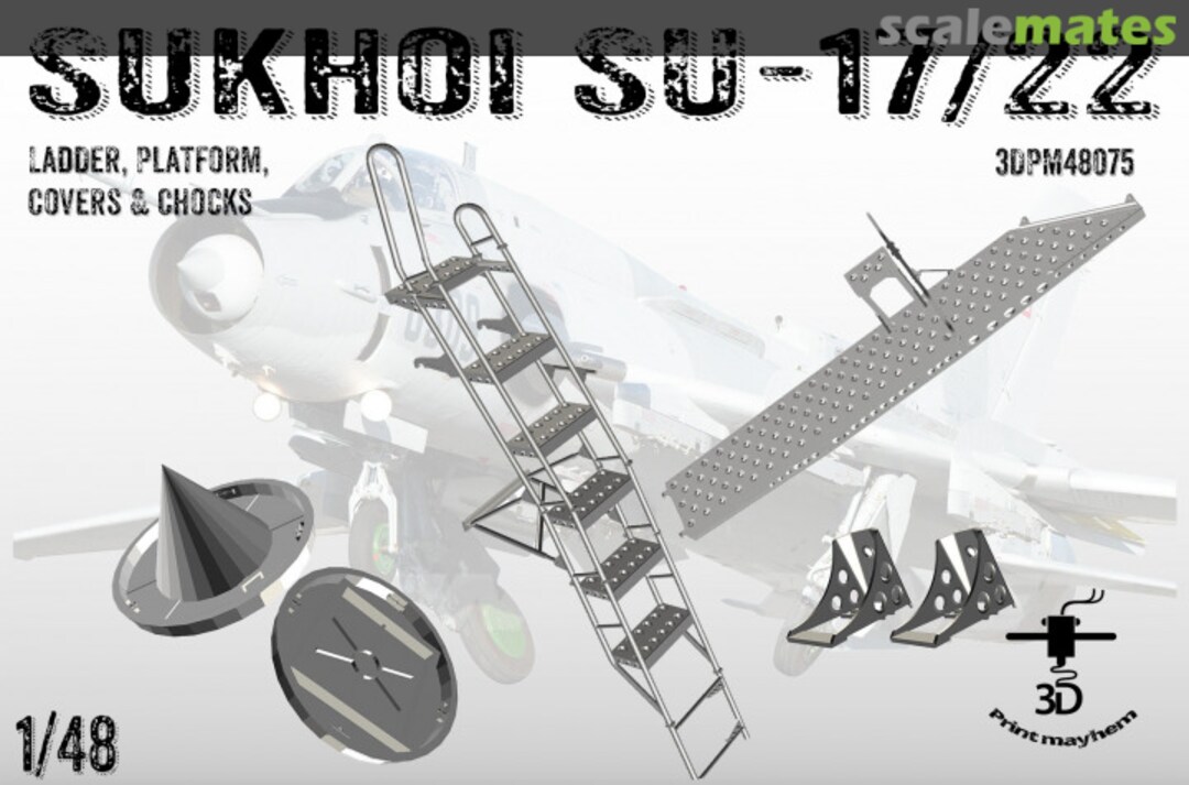 Boxart Sukhoi Su-17/22 Ladder, Platform, Covers & Chocks 3DPM48075 3D Print Mayhem Boxart Sukhoi Su-17/22 Ladder, Platform, Covers & Chocks 3DPM48075 3D Print Mayhem