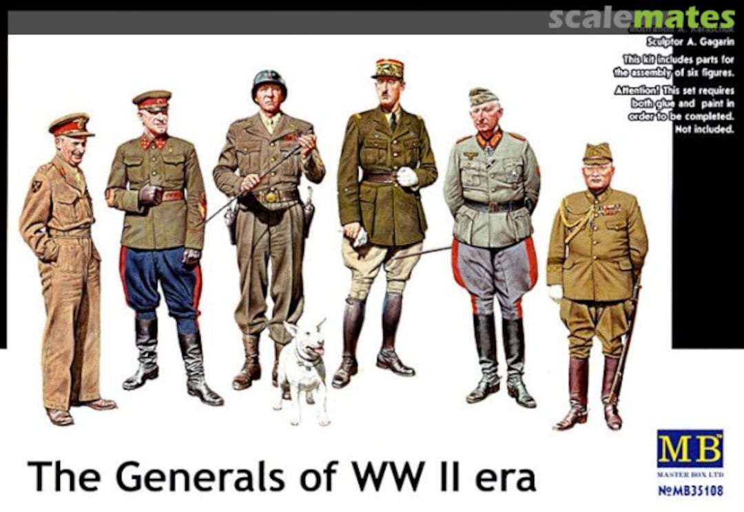 Boxart The Generals of WWII era MB35108 Master Box