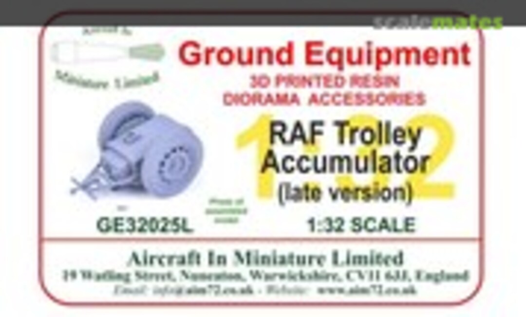 1:32 RAF Trolley Accumulator (Battery Start Cart) (Aircraft In Miniature Ltd GE32025L) GE32025L