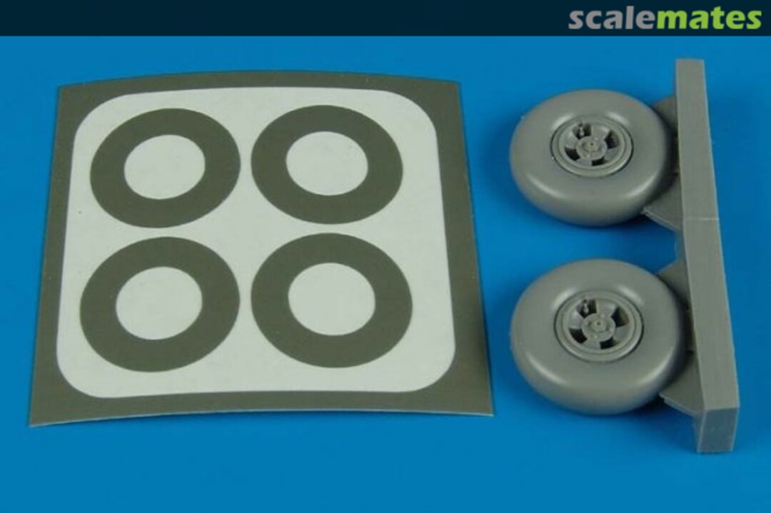 Boxart Spitfire Mk.IX wheels & paint masks 2128 Aires Boxart Spitfire Mk.IX wheels & paint masks 2128 Aires